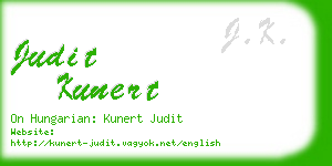 judit kunert business card